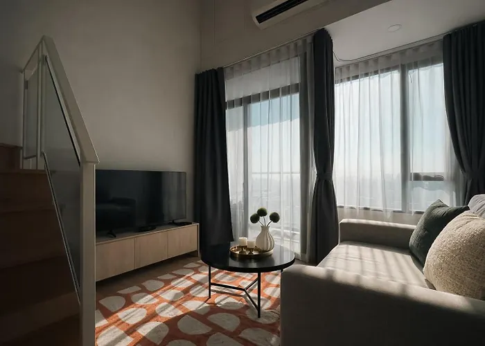 Appartement High-ceiling Loft Rama 9 Design Bangkok